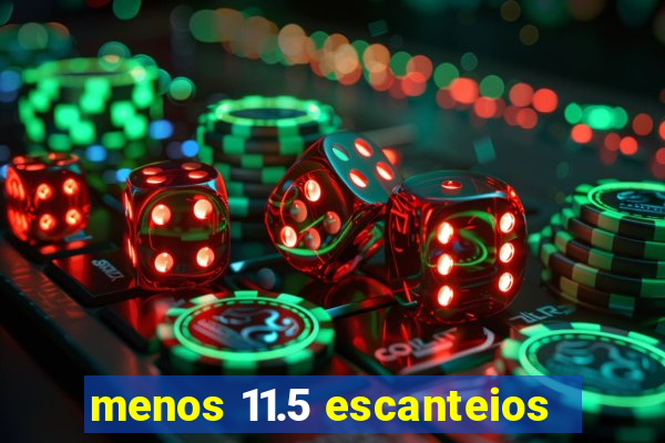 menos 11.5 escanteios